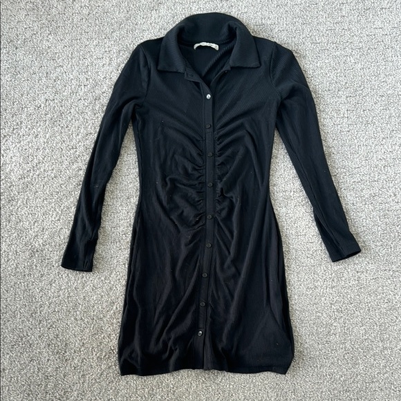 A&F Button Down Ribbed Dress - Picture 2 of 2